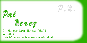 pal mercz business card